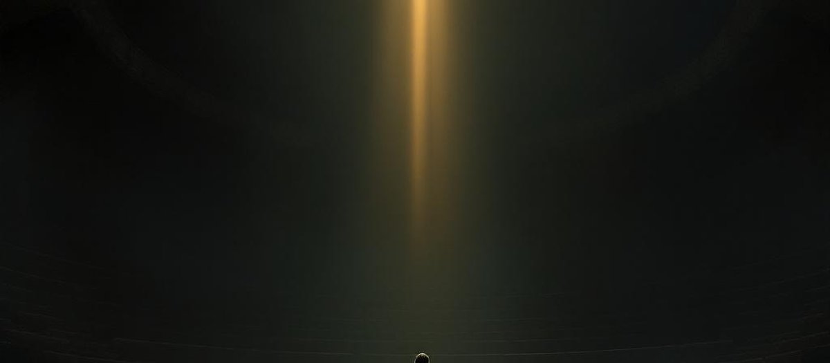Person standing steadily in a storm, representing mental resilience